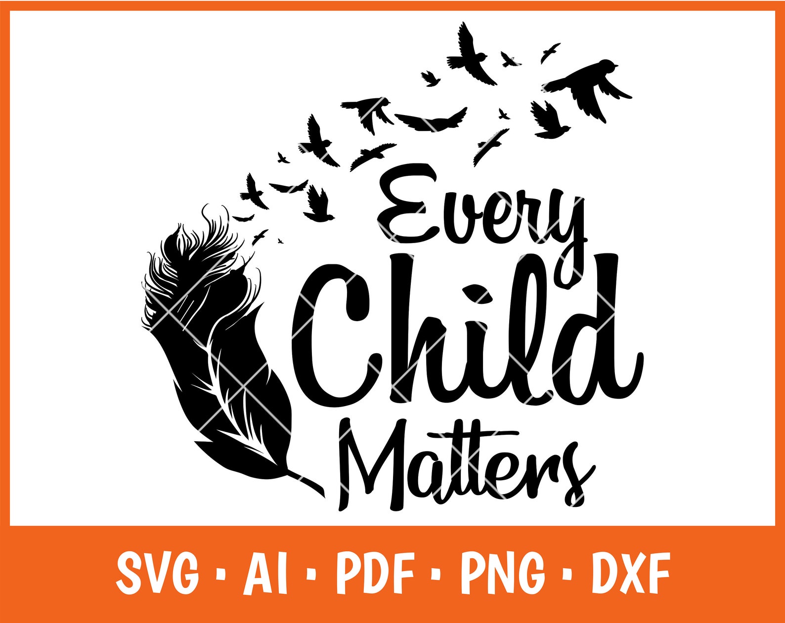 Every child matters svg save our children feather svg | Etsy
