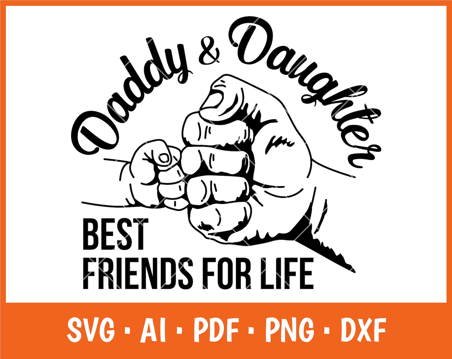 Daddy and Daughter Svg Daddy & Daughter Best Friends Svg - Etsy