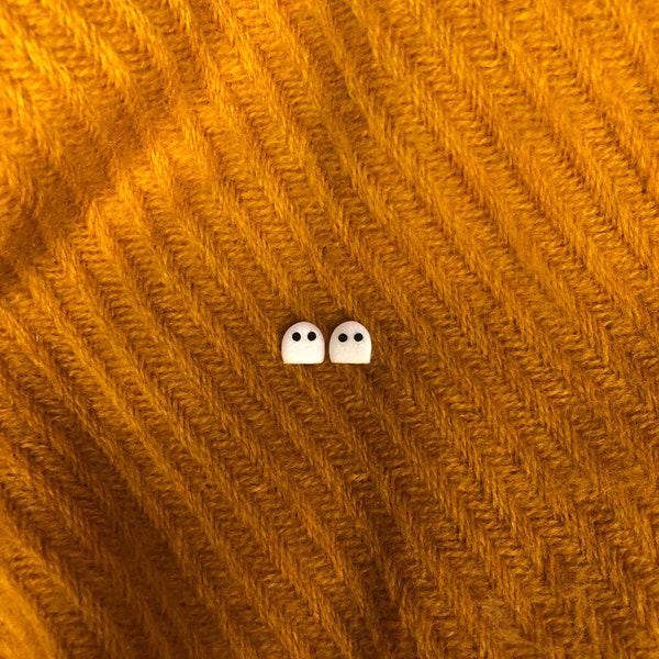 Little ghost studs | jewellery | cute earrings | accessories | matte