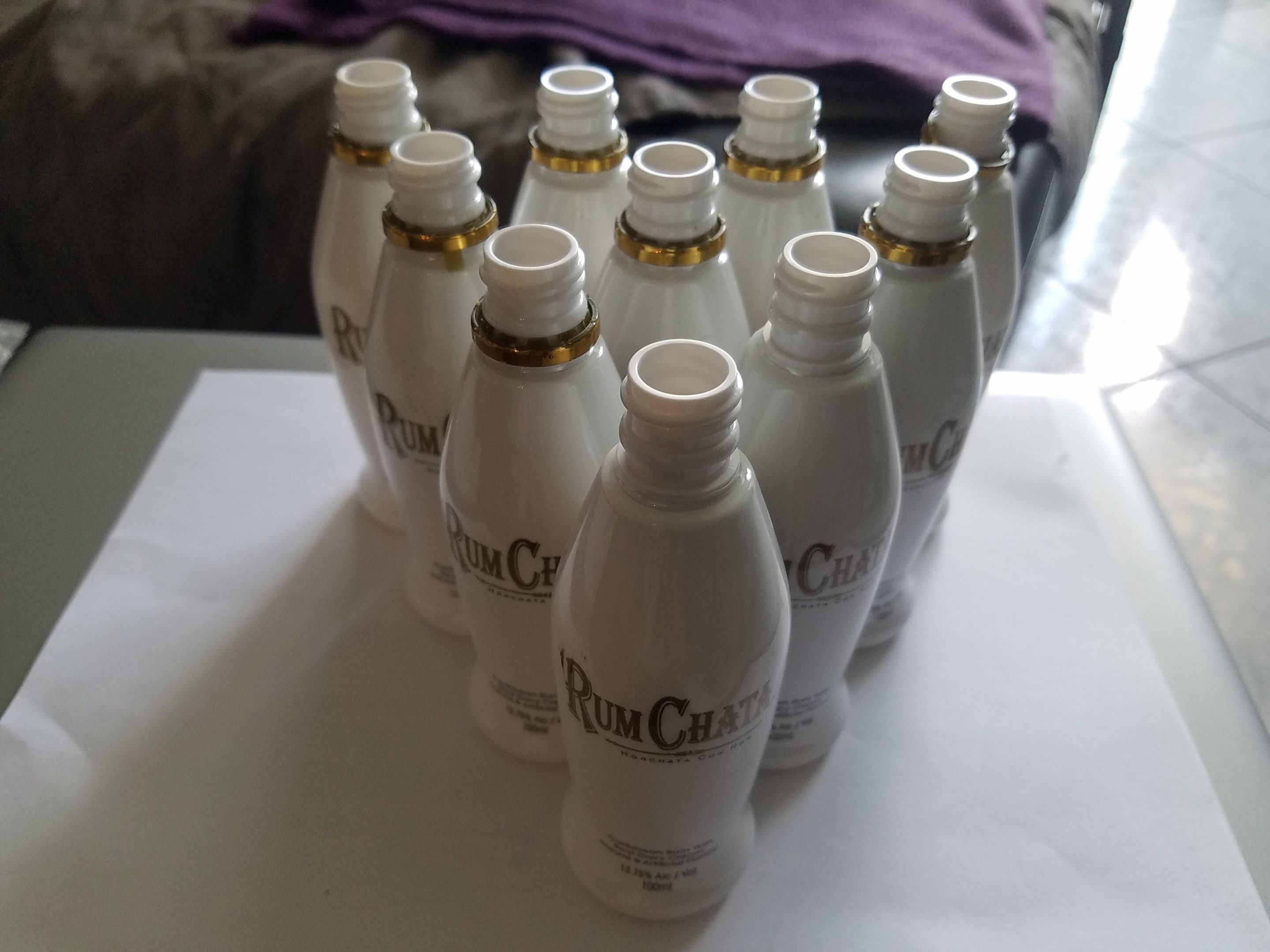 10 Clean Empty Mini Rumchata Liquor Bottles 100ml Shot Bottle Etsy
