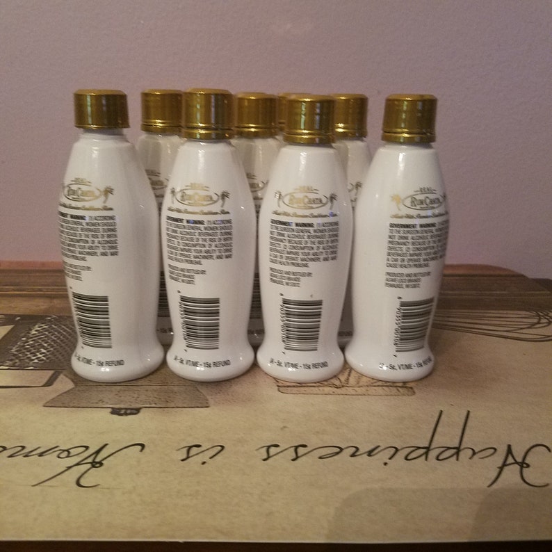 10 Mini RumChata Liquor Bottles 100ml Empty Shot bottle Caps Etsy