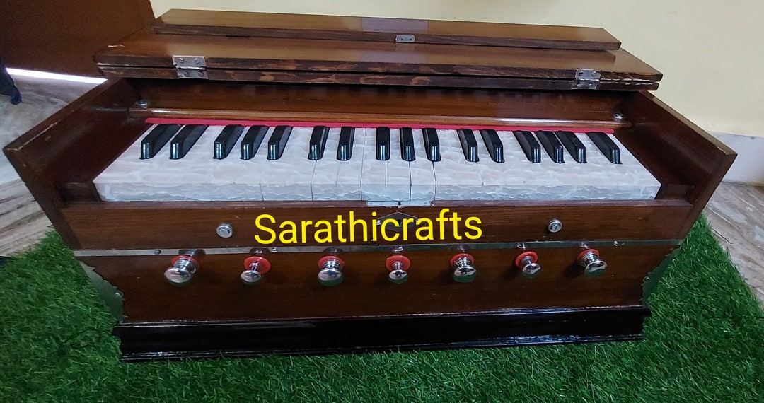 Musical Harmonium440hzwith 7 Stoppers and Double Bello Long