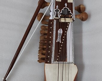 Sarangi - Beautiful Handcarved Traditional Indian String Music Instrument for Live Play Professional Kalawati Sarangi (Made In INDIA)