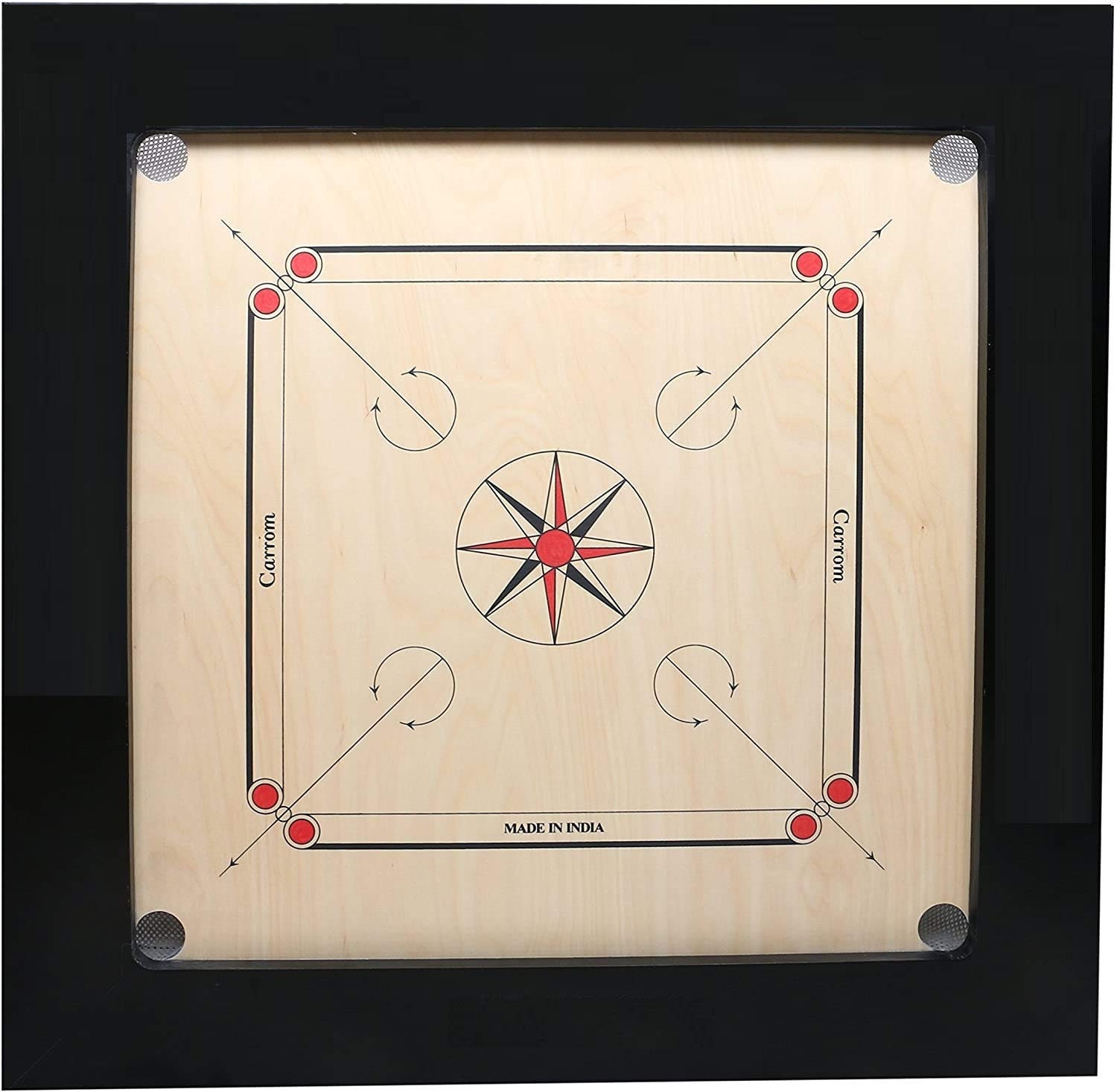 Buy GKC Ludo Goti with Dice Shaker and Arcyclic Carrom Coin with striger  and Carrom Powder,Black, red,white,green.yellow,blue Online at Low Prices  in India 