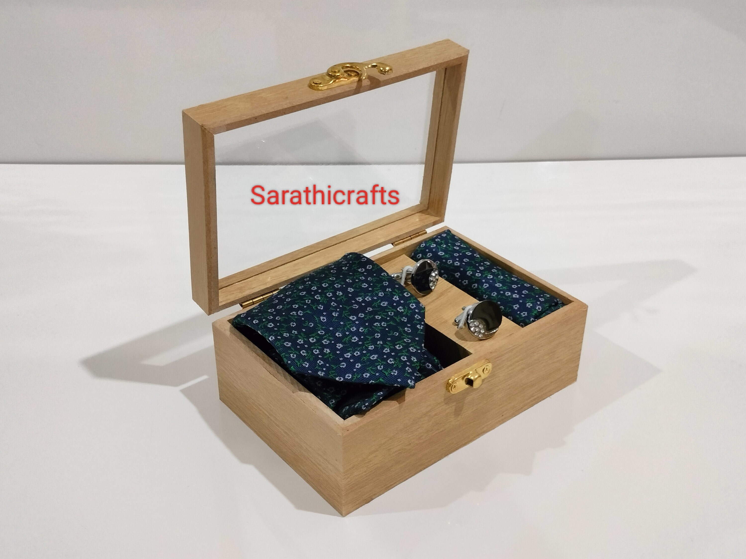 Personalized tie boxes with vibrant colors & design