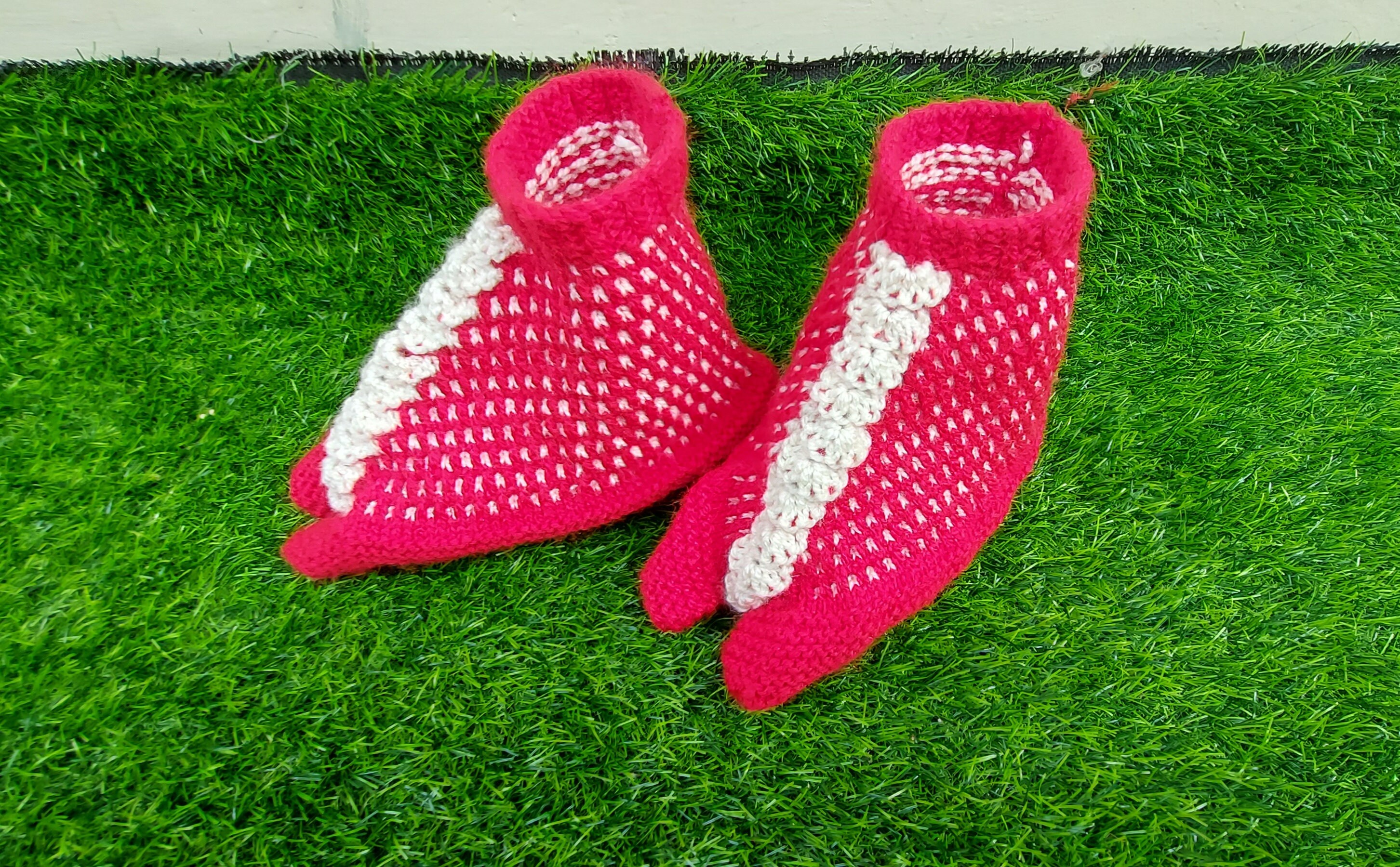 Ladies knitted slippers sale