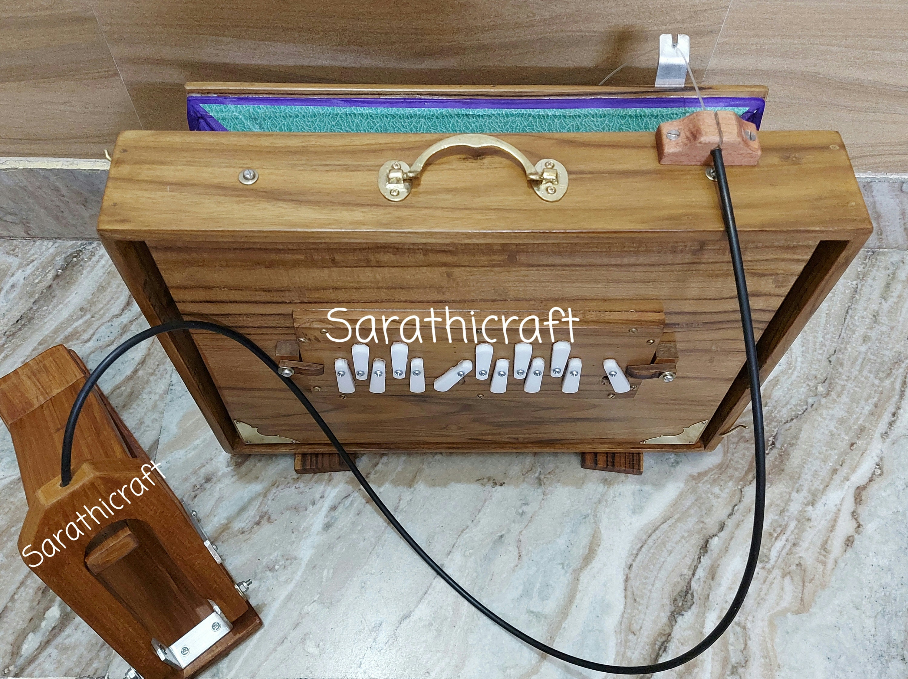 Shruti Box Handless Foot Pedal Drone made in India Etsy