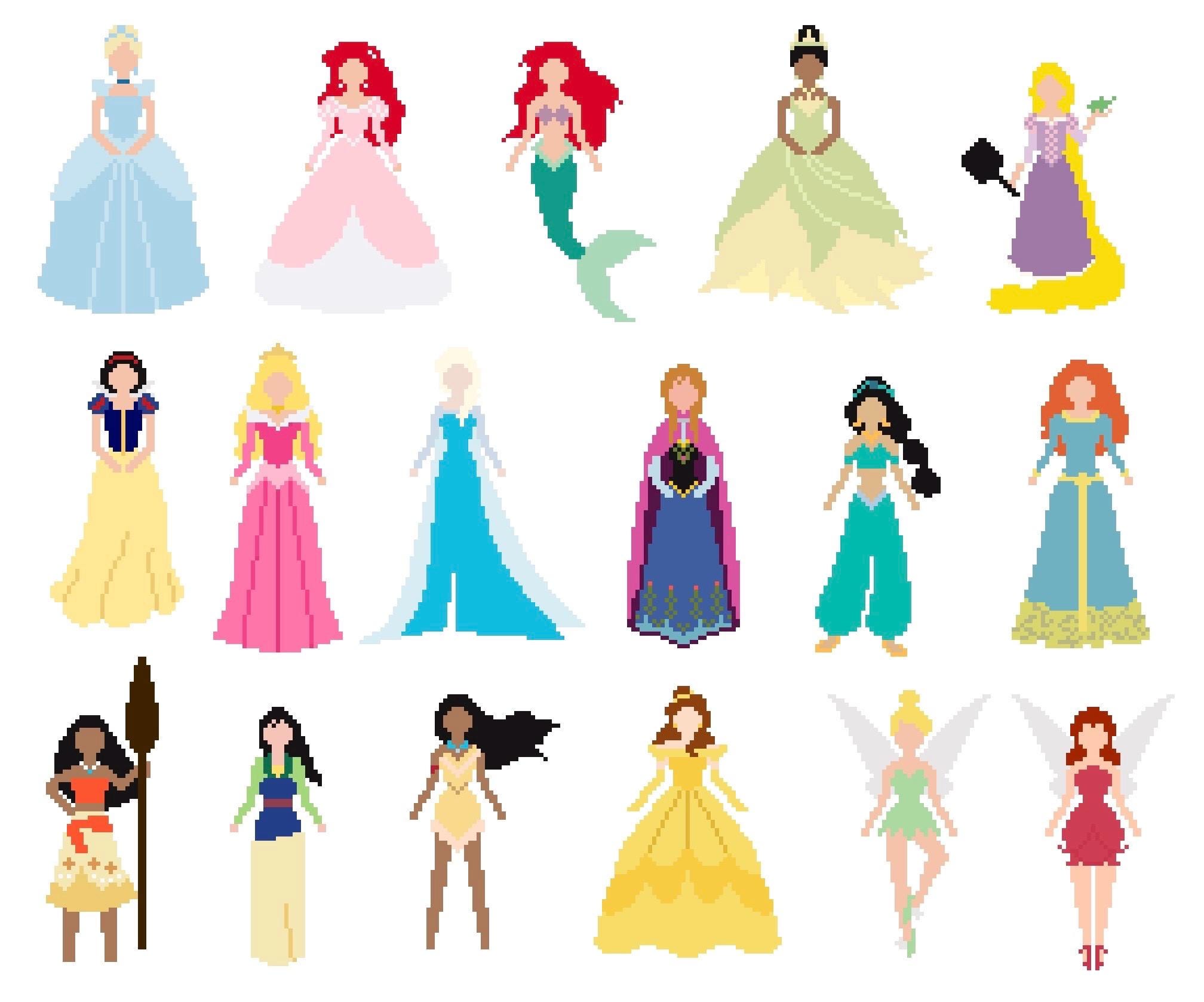 Digital PDF Needlepoint Chart- Ariel - Etsy