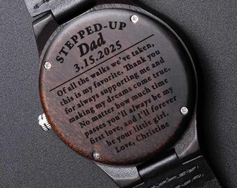 Stepfather of the bride gift watch | Stepdad walking me down the aisle gifts | Stepfather of bride aisle walk proposal | Bride to stepfather