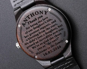 Son-in-law wedding day watch gift