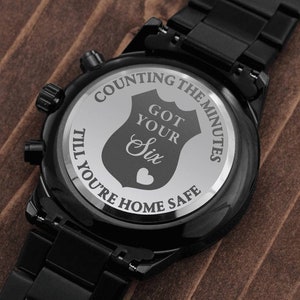 Cadeau montre policier pour lui | Un cadeau de Noël bien pensé pour un mari policier | De nouveaux cadeaux de policier significatifs pour les forces de l'ordre