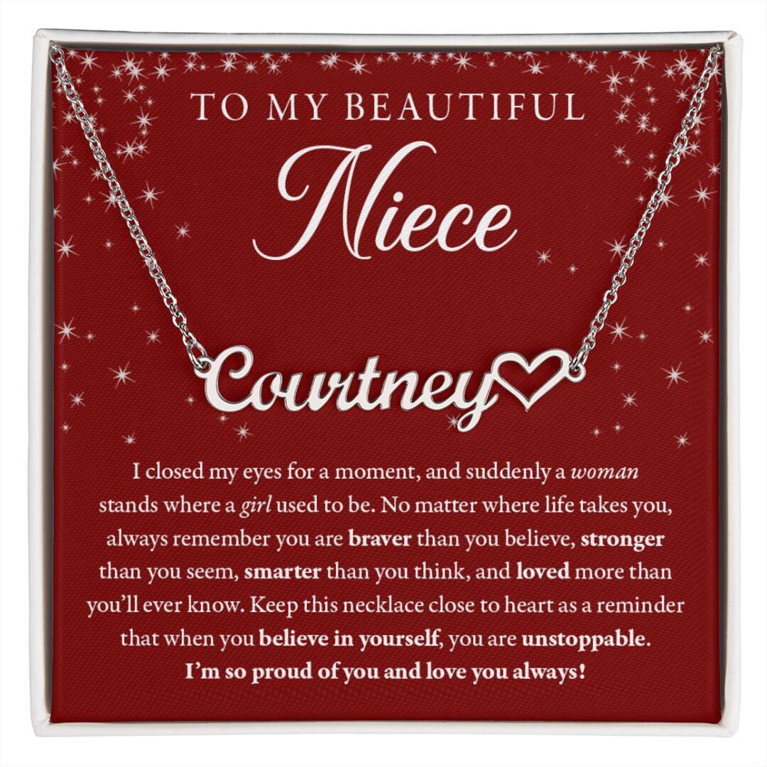 Cadeau de Noël de tante pour nièce Un cadeau de Noël bien Etsy France