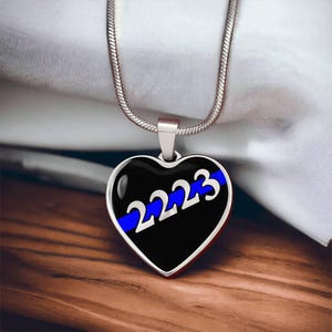 LEO - to Any Her - CusNumber - CusGraphicHeart Graphic Heart Necklace - ETSY