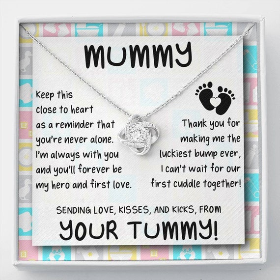Mummy Gifts Baby Bump Necklace 