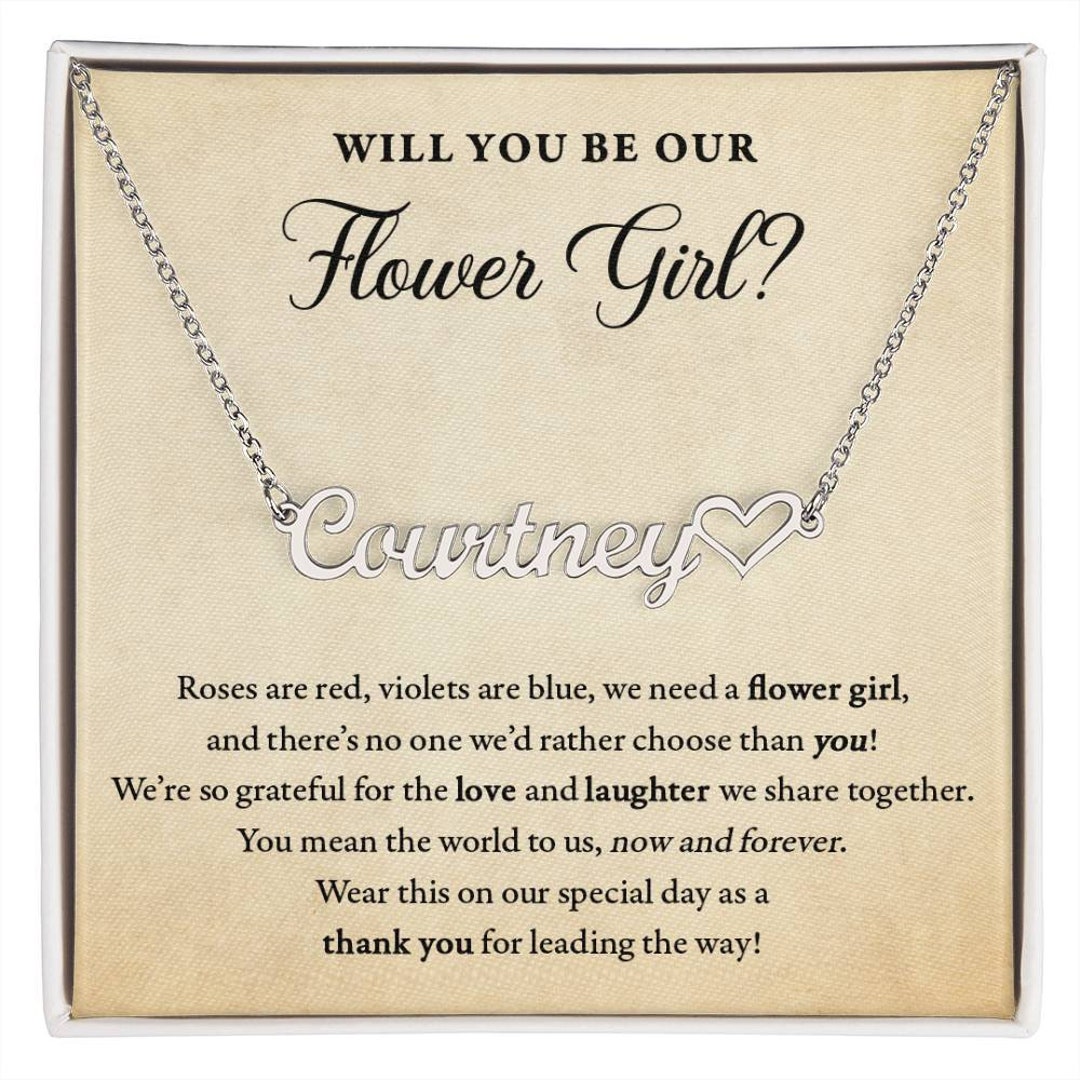 Personalized Flower Girl Proposal Gift Ask to Be Flower Girl at My