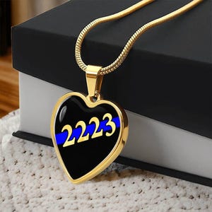LEO - to Any Her - CusNumber - CusGraphicHeart Graphic Heart Necklace - ETSY