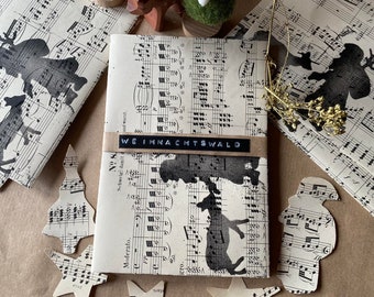 Bosque navideño, sobres reciclados (5 piezas)