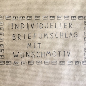 Individuelles Briefumschlag - Set (2 Stück), Upcycling
