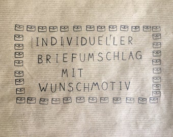 Sobre personalizado - Set (2 piezas), Upcycling