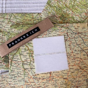 Frankreich - Upcycling-Briefumschläge (5 Stück), France