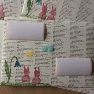 Frohe Ostern, Upcycling-Briefumschläge (5 Stück)