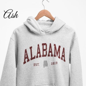 Vintage Alabama Hoodie, Alabama Sweatshirt, Sports Fan Hoodie, University Student Gift, Alabama Travel Gift, USA Gift, Alabama Sweater