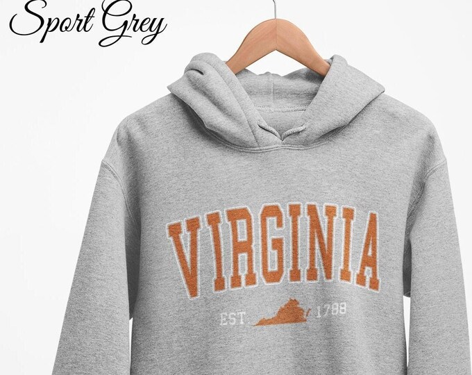 Vintage Virginia Cavaliers Ncaa Sweatshirt Small Virginia Spell Out