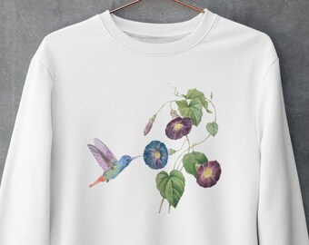 MOOCOM Adult Hummingbirds Decorations Crewneck Sweatshirt MOOCOM Adult Hummingbirds Decorations Crewneck Sweatshirt