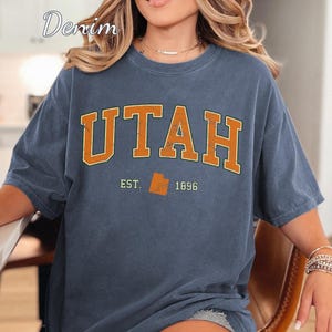 Utah Comfort Colors T-Shirt: Vintage Mountain Graphic Tee