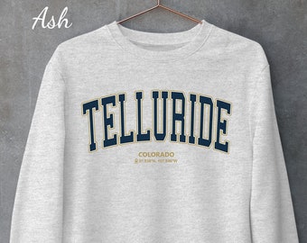 Vintage Telluride Colorado Sweatshirt, Telluride Sweater, Colorado Skiing Sweater, Colorado Travel Gift, Cozy Crewneck Sweater