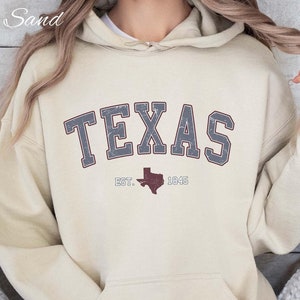 Texas Hoodie, Unisex State Pride Sweatshirt, Southern Comfort Gift, Western Cowboy Pullover, Texas Apparel