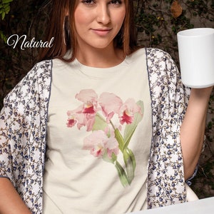 Orchid Flower Bouquet Shirt, Pink Orchid T-Shirt, Spring Flower Tee, Floral Comfy Shirt, Flower Girl Gift, Gift for Mom, Orchid Gift for Her