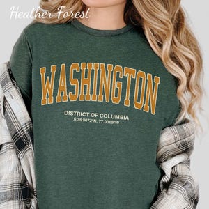 Washington DC Shirt, Retro Washington Tee, USA Capitol Souvenir Shirt, United Stated Capital Travel Gift, Unisex Washington DC T-Shirt