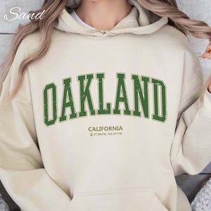 Oakland California GPS Coordinates Sweatshirt, Bay Area Streetwear, Unisex Soft Cozy Hoodie, Oakland Pride Gift, California Lover Gift
