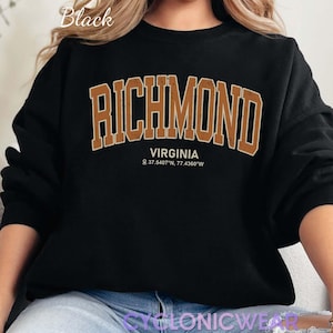 Vintage Richmond VA Sweatshirt: Unisex Crewneck Pullover