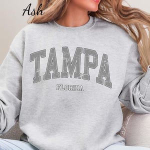 Retro Tampa Crewneck Ideal Gift for Family Vacation Sports Fan or Student