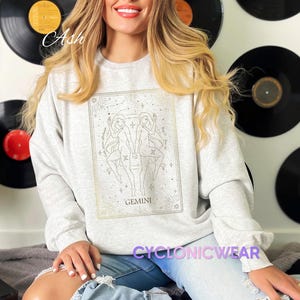 Gemini Zodiac Sweatshirt, Astrology Crewneck Gift