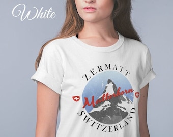 Matterhorn Switzerland Shirt, Switzerland Shirt, Switzerland Travel Gift, Mountain Climbing Shirt, Zermatt Switzerland, Swiss Gift