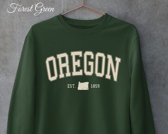 Vintage Oregon State Unisex Sweatshirt, Great USA Travel Gift, University Student Gift, National Park Family Vacation Sweater