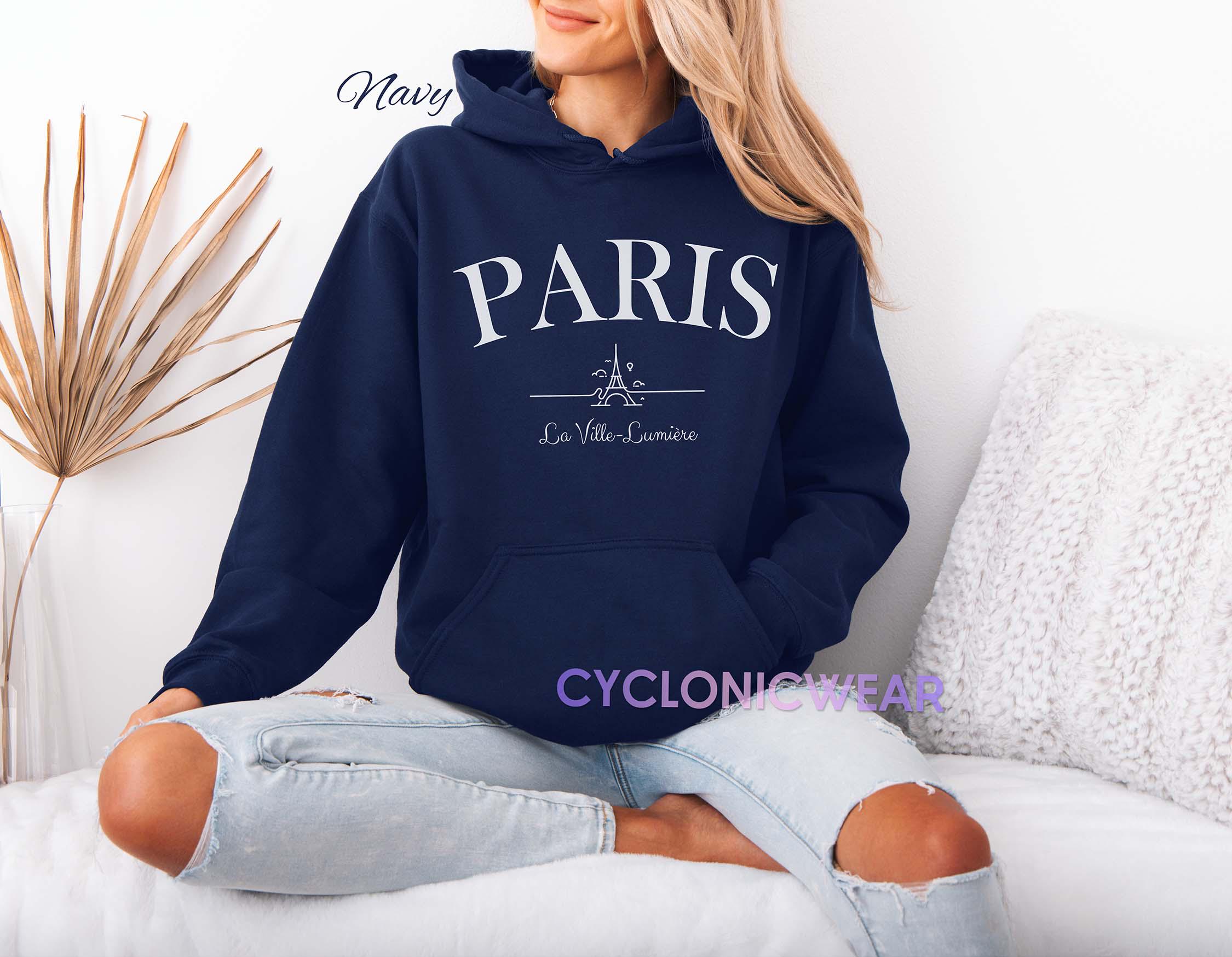 Sweatshirt Enfant Paris - Design Tour Eiffel Et Louvre, 280 G/m², 50% Coton 50% Polyester - Imprimé En France
