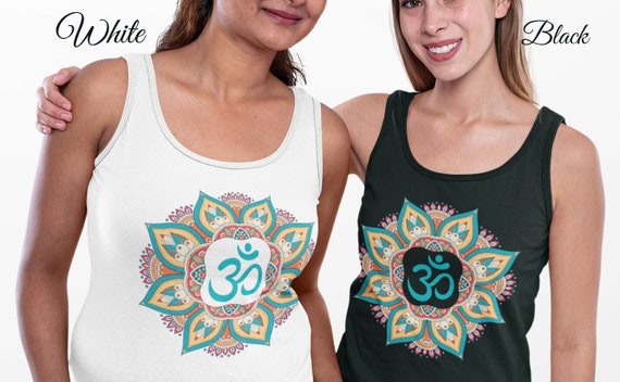 Mandala Yoga Om Tank Top, Women's Boho Summer Clothing, Yoga Lover  Meditation Gift, Retro Vintage Style Top, Sacred Mantra -  Canada