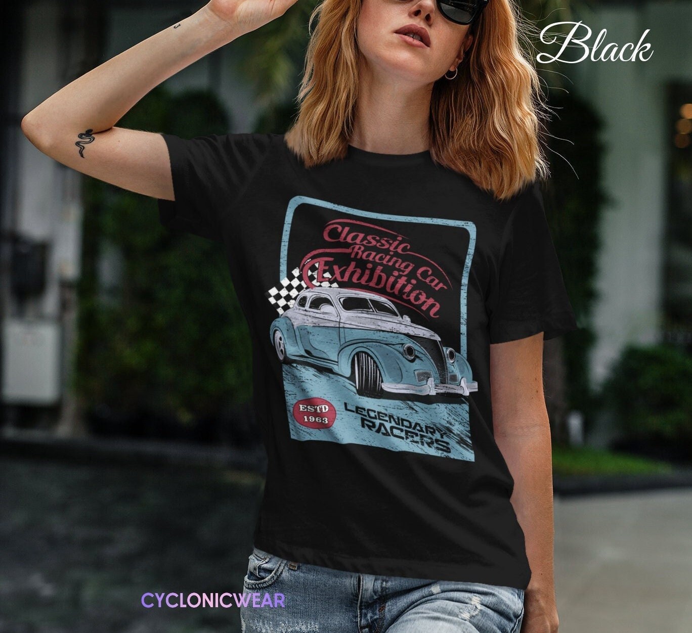 Vintage Style Race Car Shirt Muscle Car 