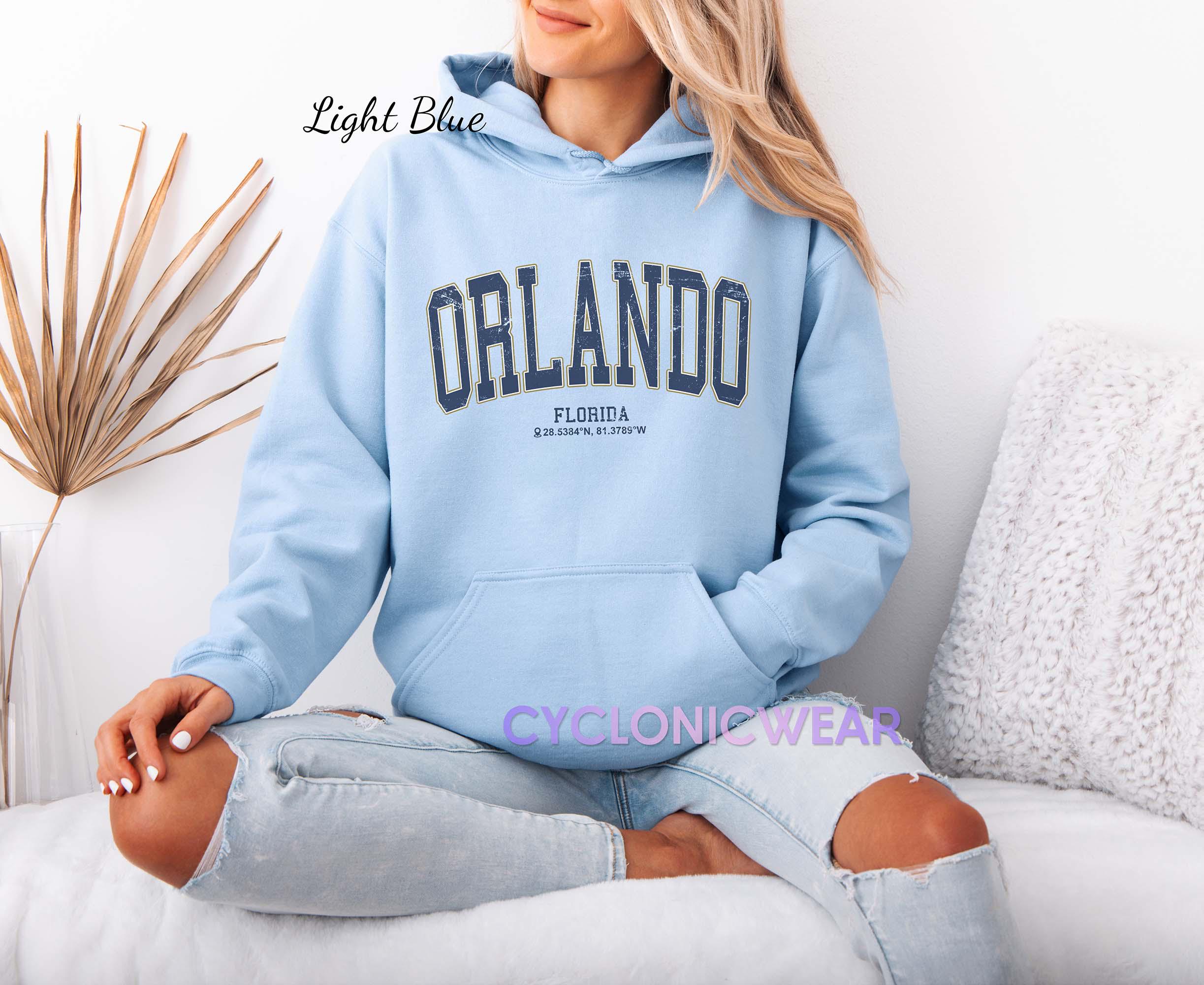 Orlando Sweatshirt, Vintage Florida Hoodie, Cozy Travel Pullover, Florida Vacation Sweater, Retro Orlando Gift