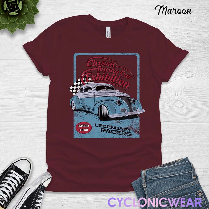 Vintage Style Race Car Shirt Muscle Car Shirt American Etsy