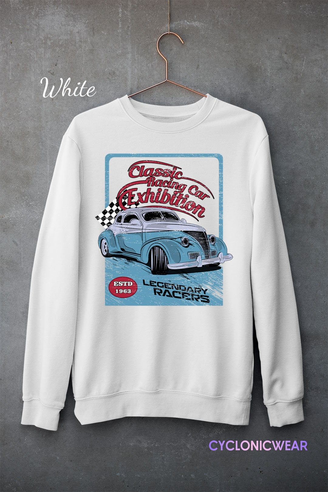 Retro Classic Car Stuff Men Vintage Cars Sweatshirt