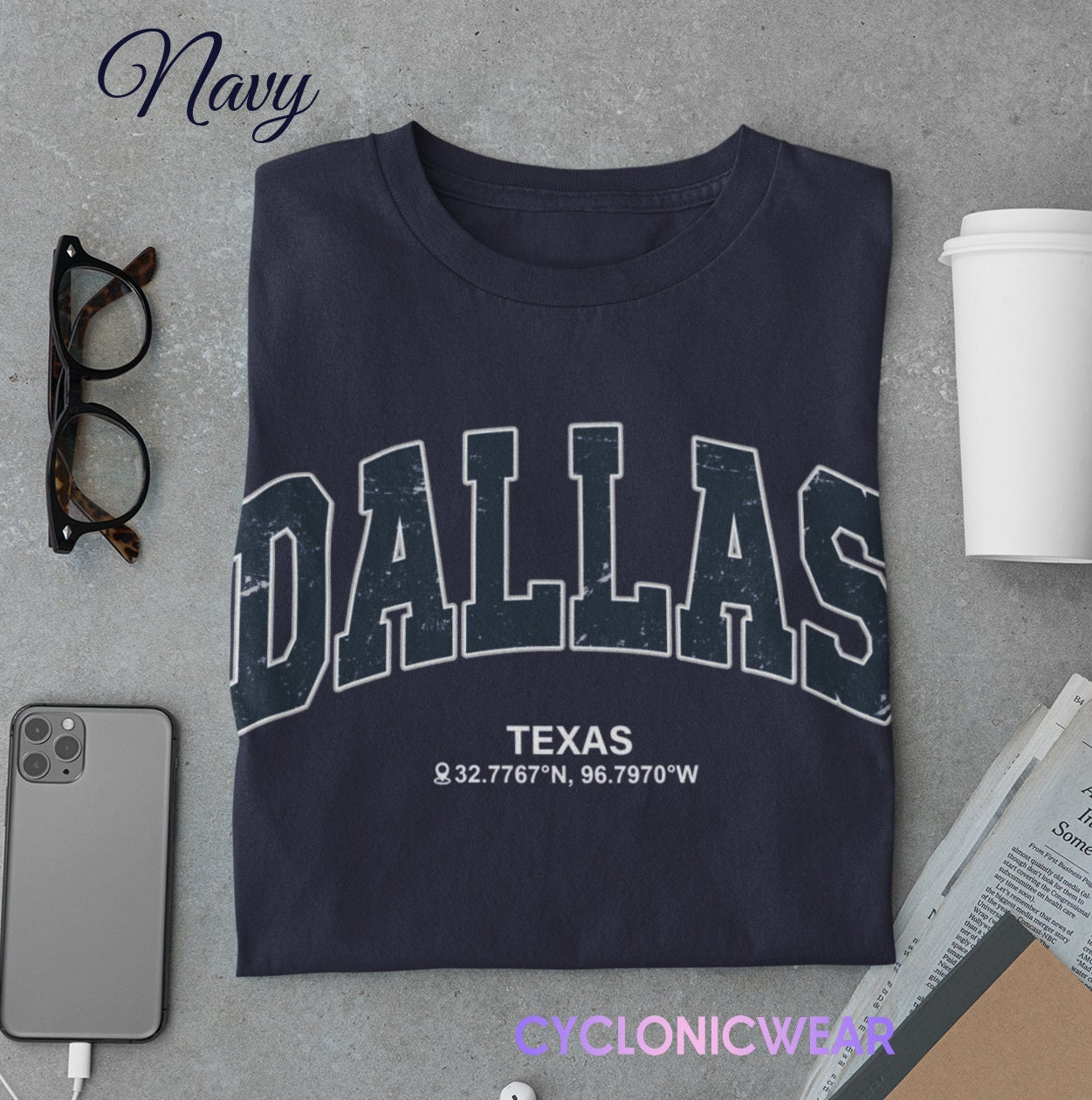 Dallas Texas Shirt Vintage Style Dallas Unisex T-shirt