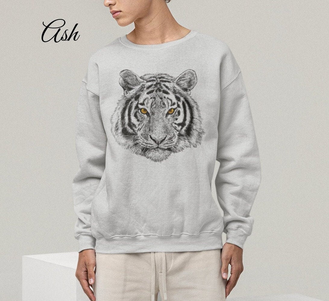 Tiger Face Sweater - Etsy