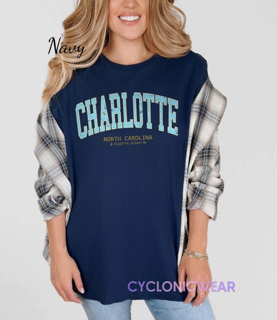 Charlotte North Carolina T-Shirt Vintage Sports Nc Tee Charlotte North Carolina T-Shirt Vintage Sports Nc Tee