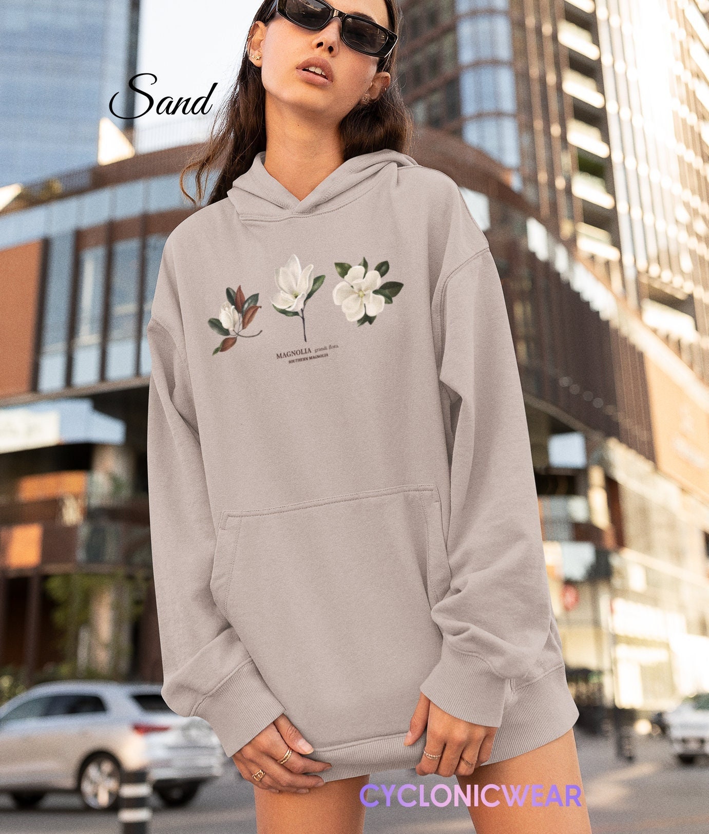 Magnolia Flowers Hoodie Botanical Aesthetic Sweatshirt - Etsy Singapore