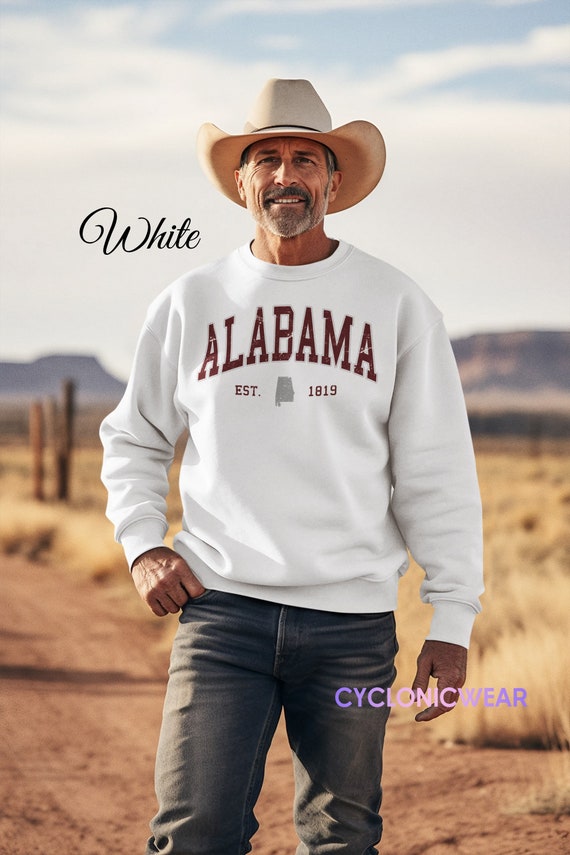 Vintage Alabama Sweatshirt College Student Apparel Alabama Family Travel Gift Sports Fan Souvenir Etsy Ireland